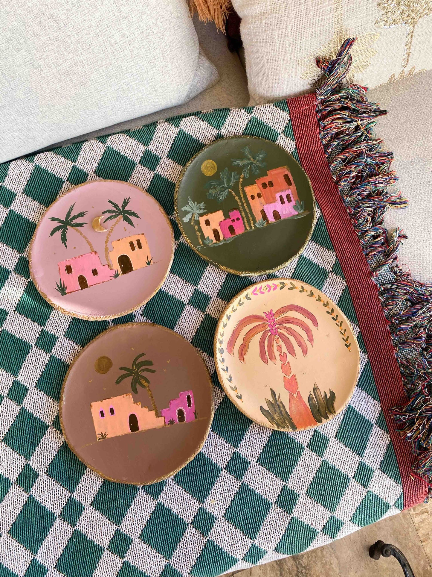 XL WANDBORD PALMTREES