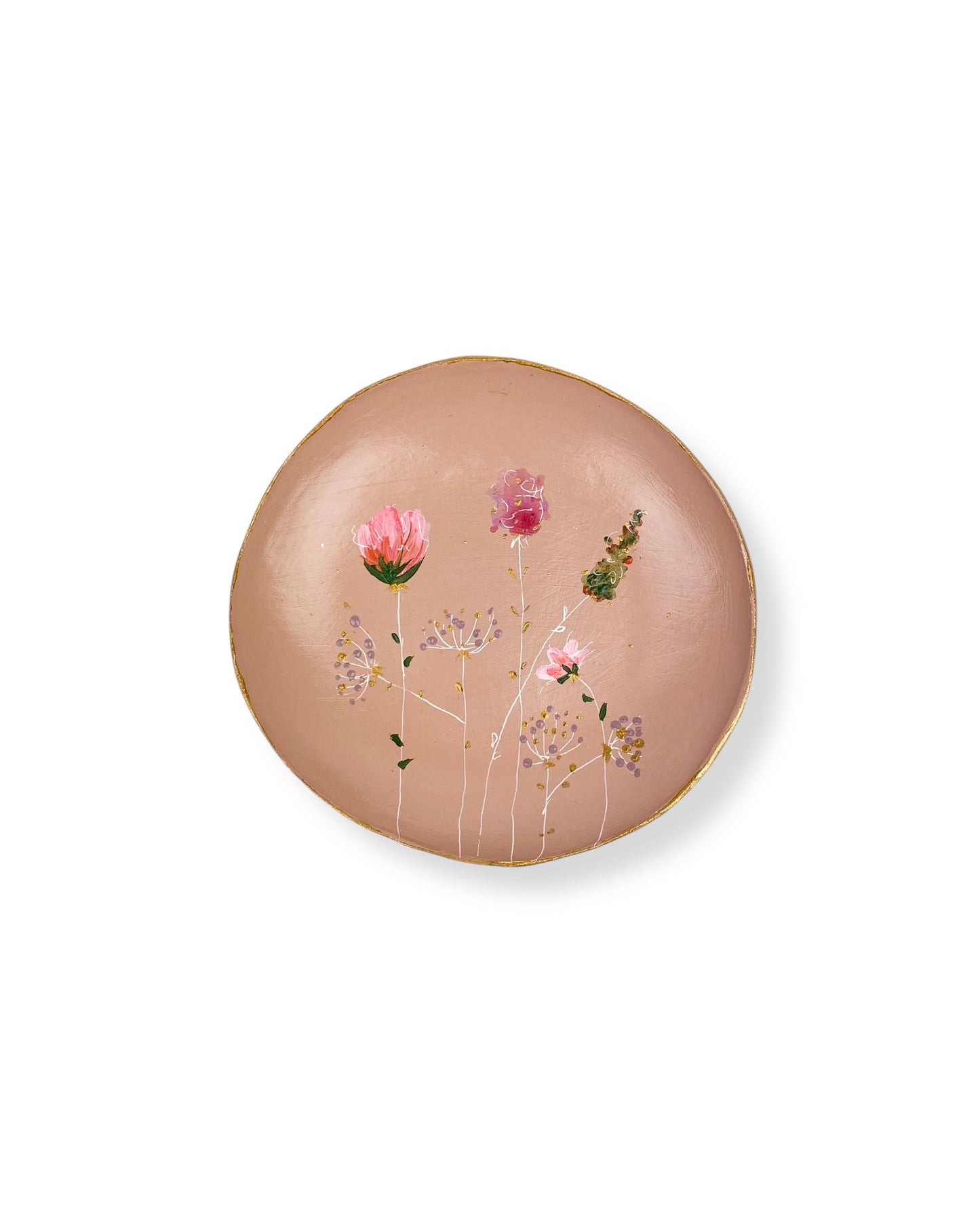 WANDBORD PINK FLOWERS