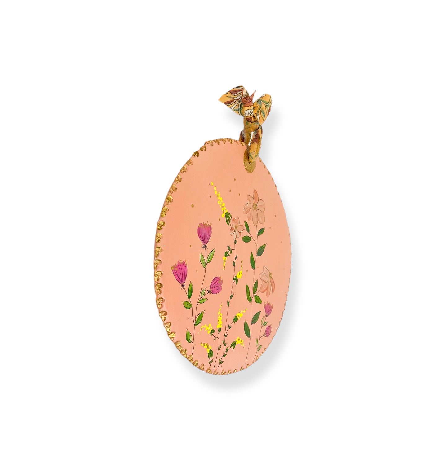 XL WANDBORD PINK FLOWERS