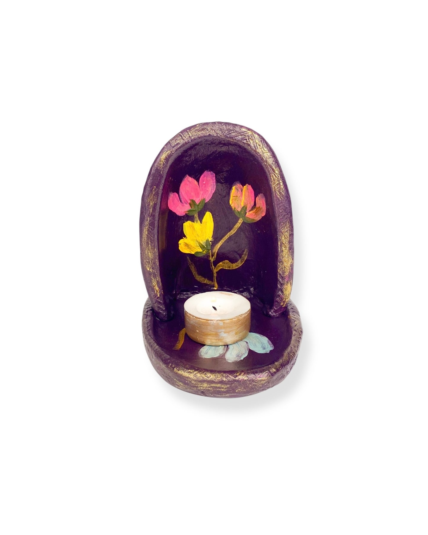 ALTAAR TEMPEL PURPLE FLOWERS