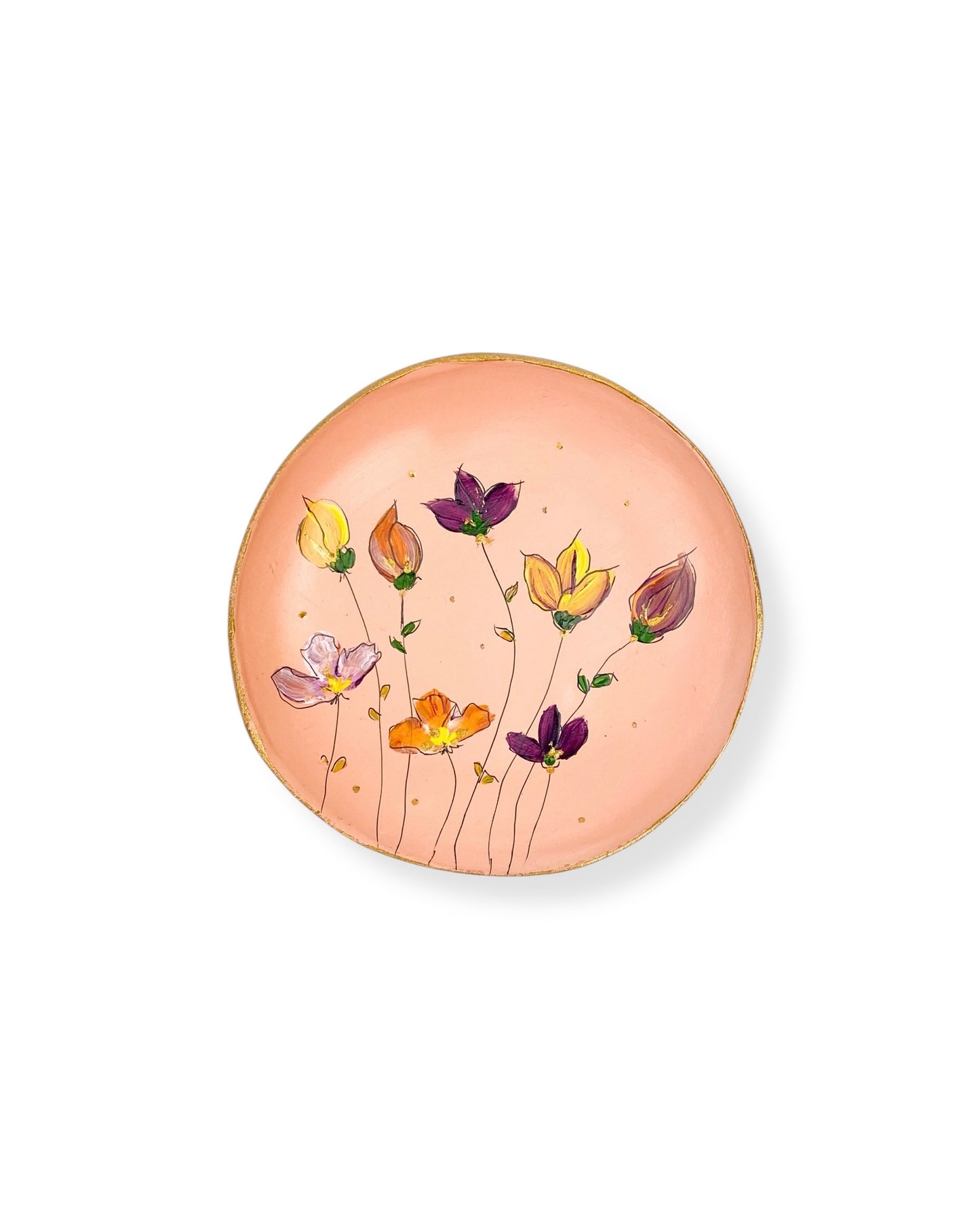 WANDBORD PINK FLOWERS