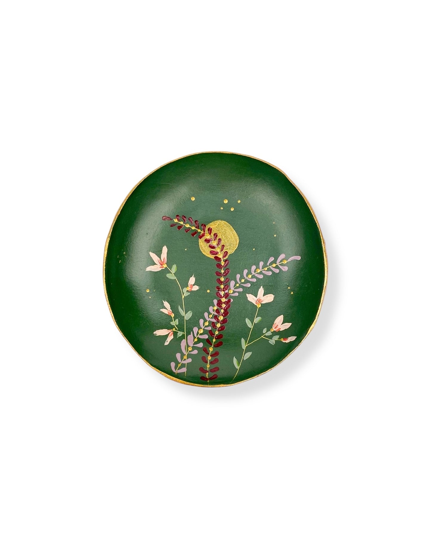 WANDBORD GREEN MOONFLOWERS