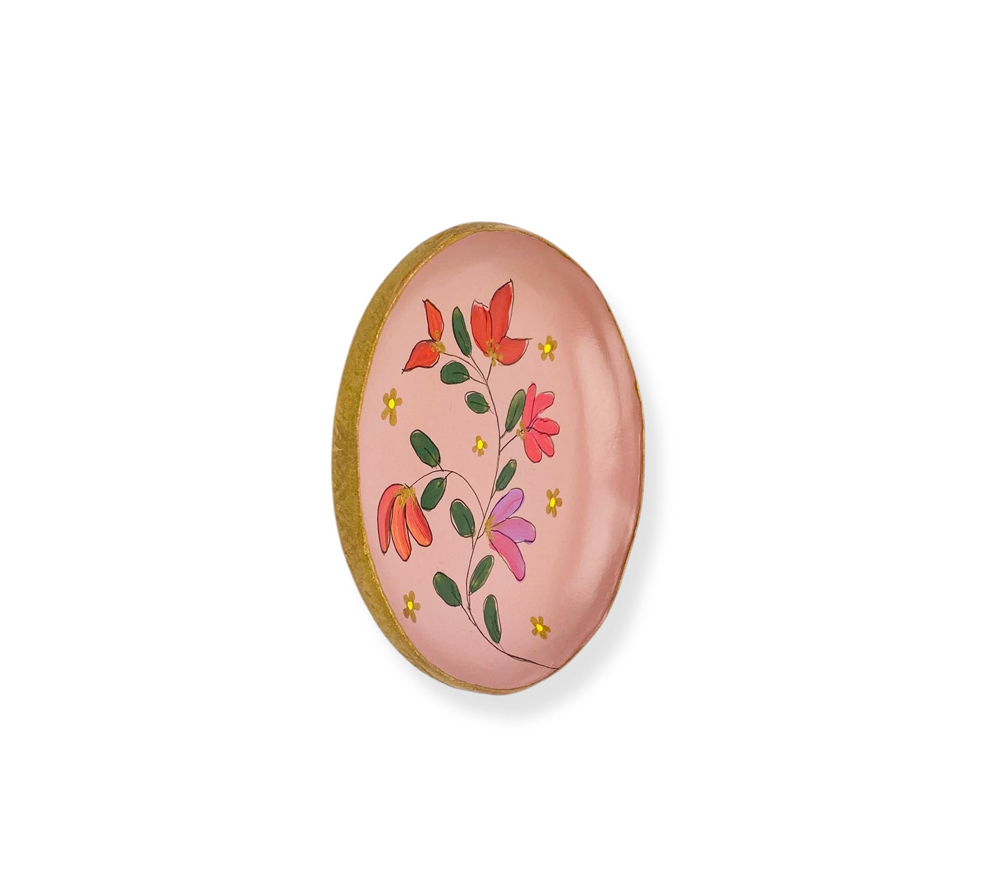 WANDBORD PINK FLOWERS