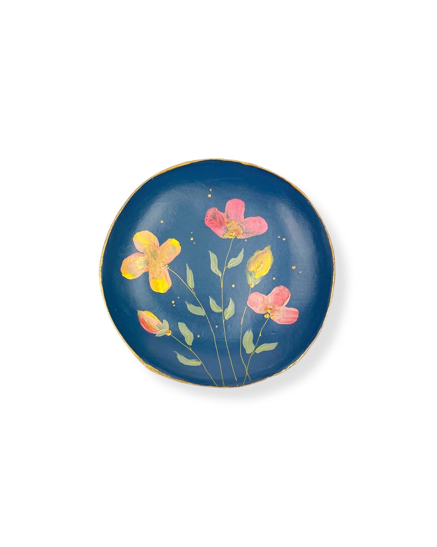 WANDBORD BLUE FLOWERS