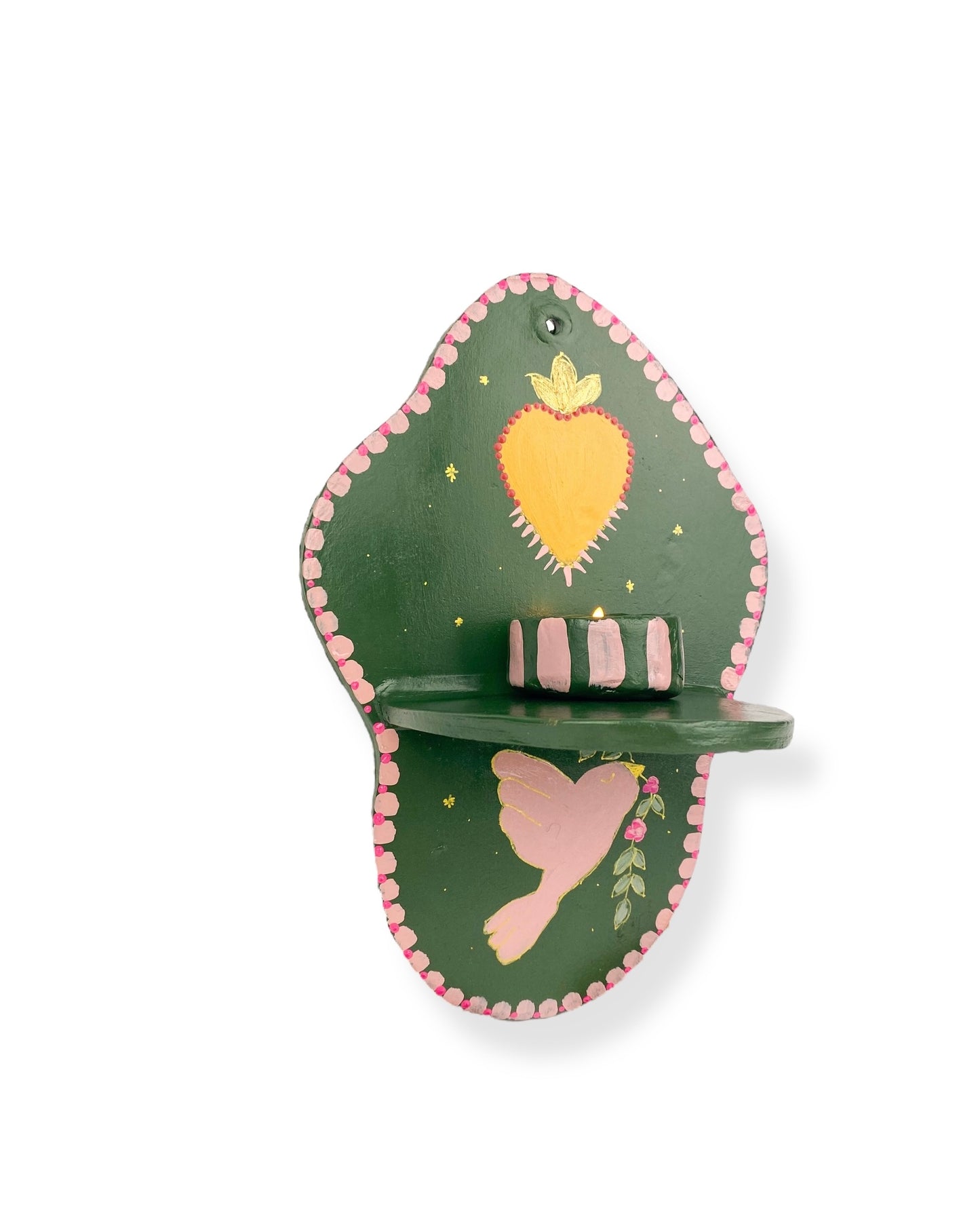 MUURORNAMENT GREEN HEART