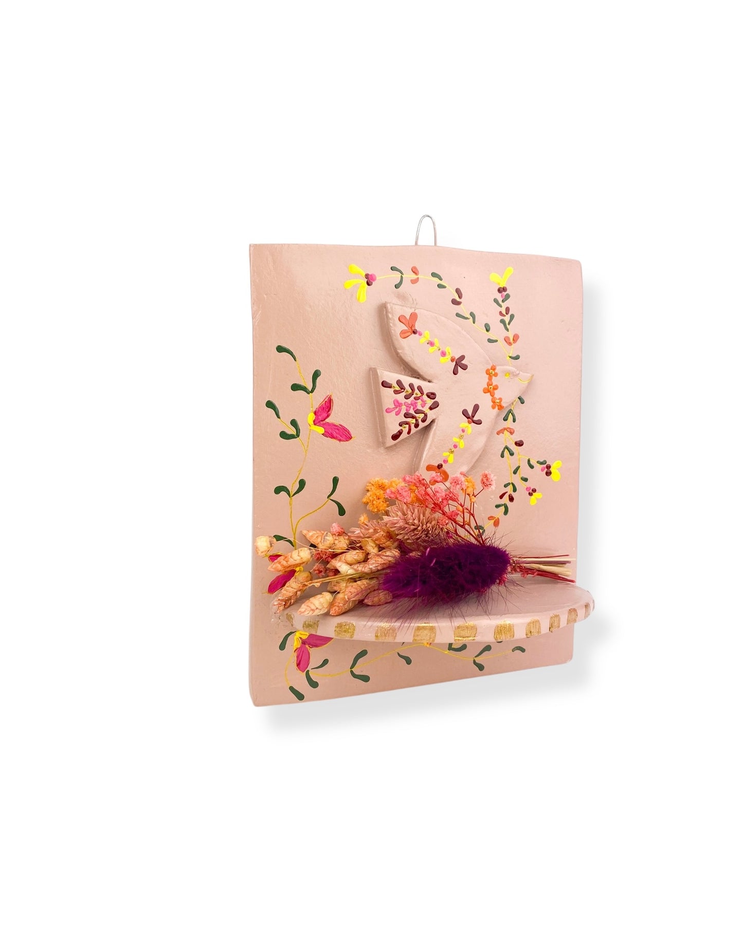 MUURORNAMENT PINK ZWALUW