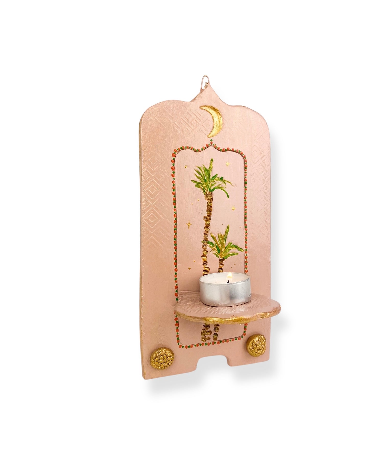 MUURORNAMENT BEIGE PALM
