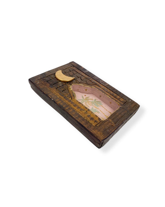 VINTAGE HOUTEN MUURORNAMENT