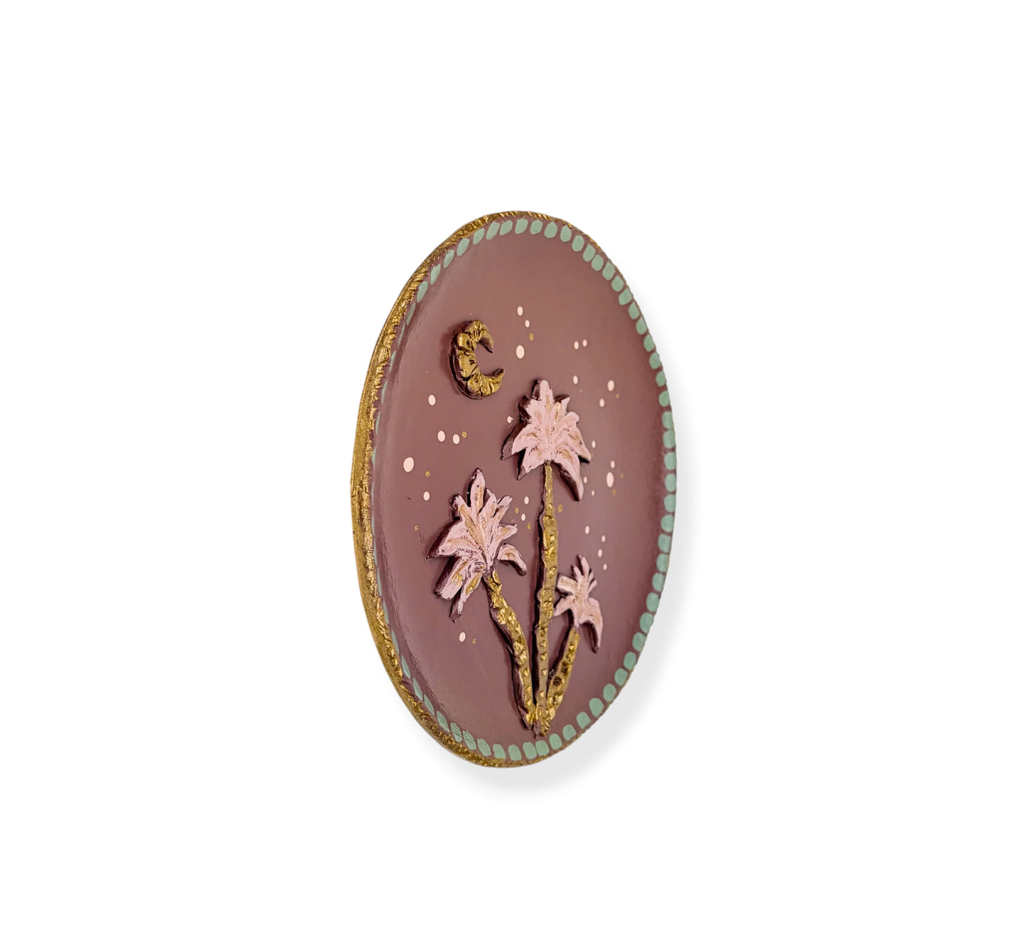 XL WANDBORD PLUM PALM
