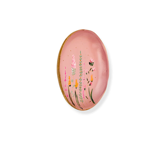 WANDBORD PINK FLOWERS