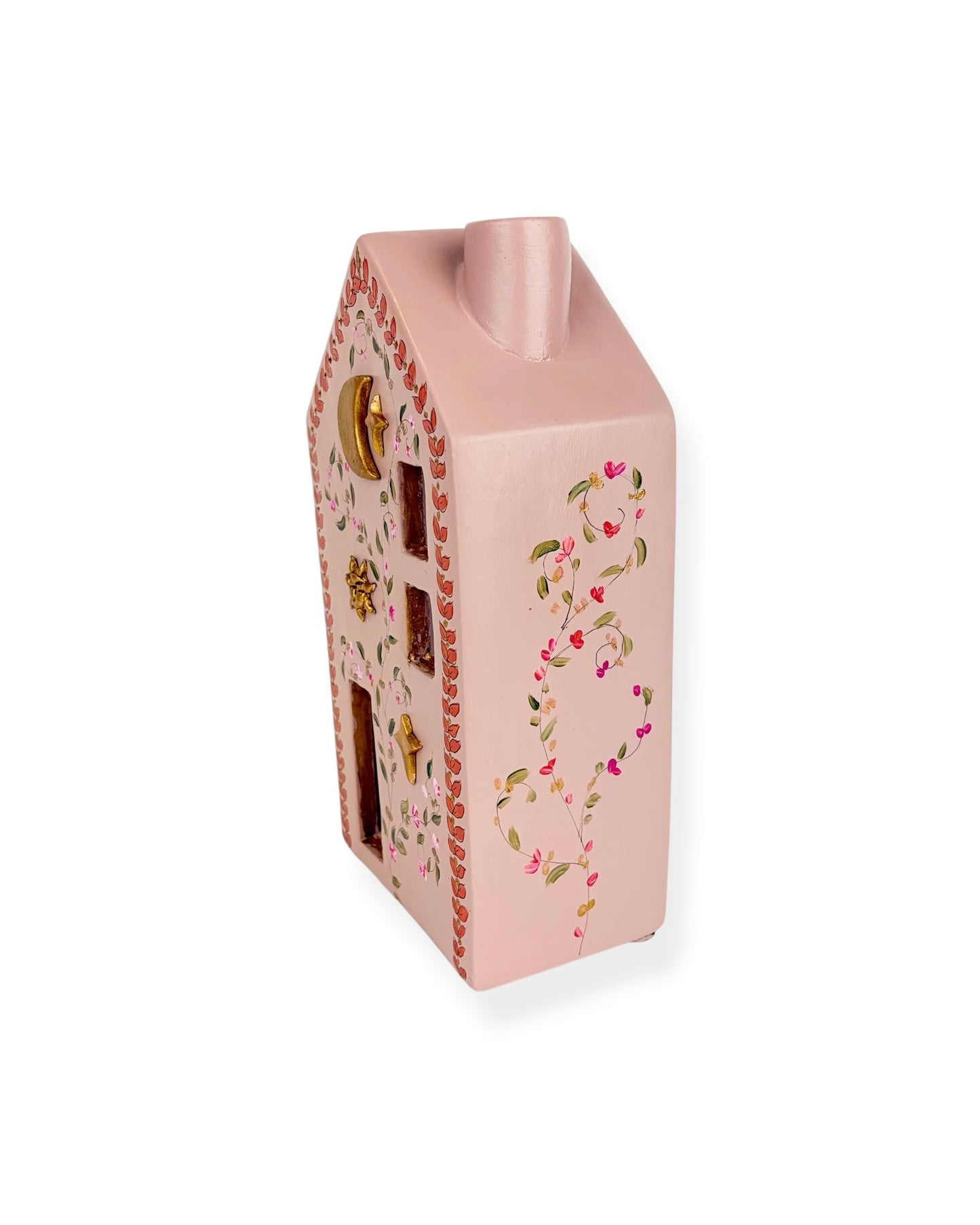 HUISJE PINK FLOWERS L