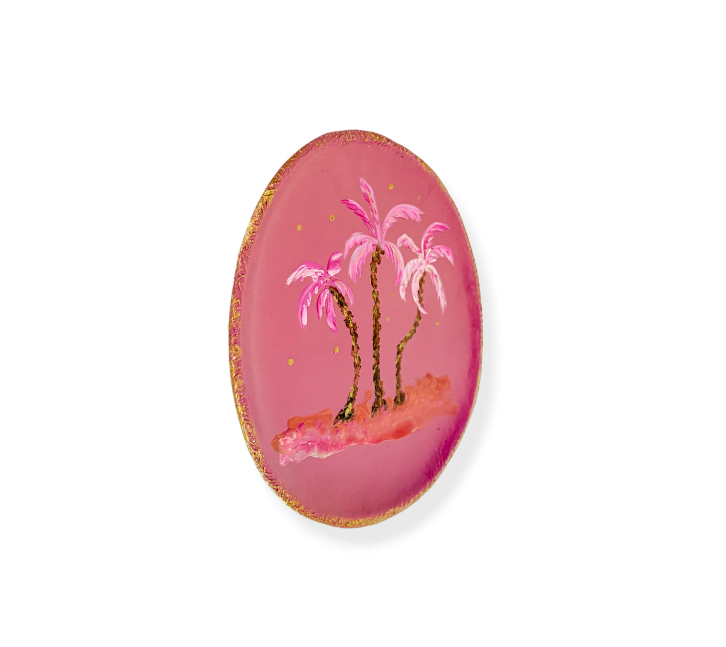 XL WANDBORD PINK PALM