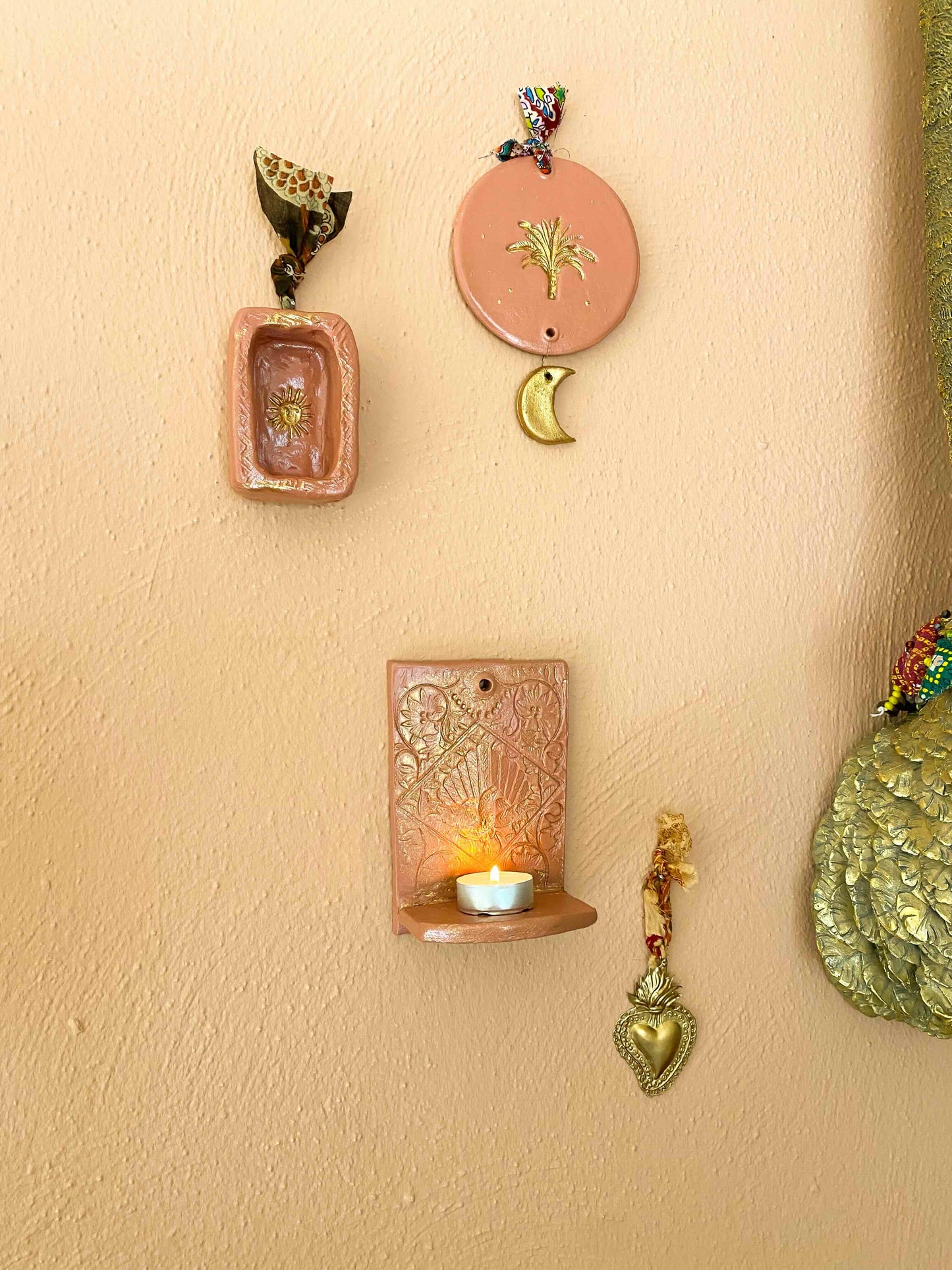 WAXINELICHTHOUDER PEACOCK