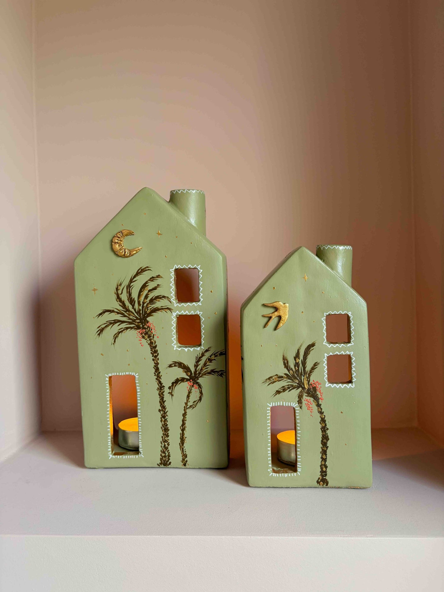 Handbeschilderde huisjes