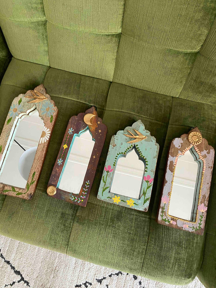Upcyclede houten spiegels