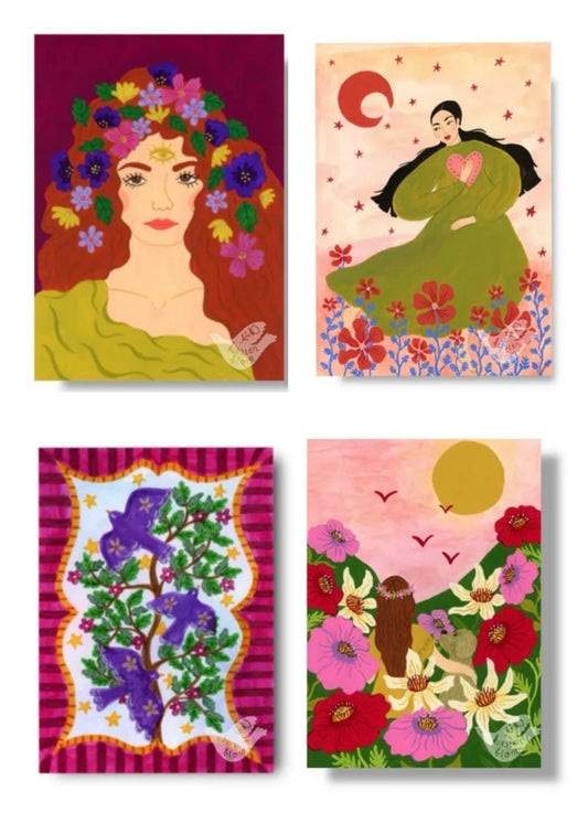 ANSICHTKAARTEN SET LOVE