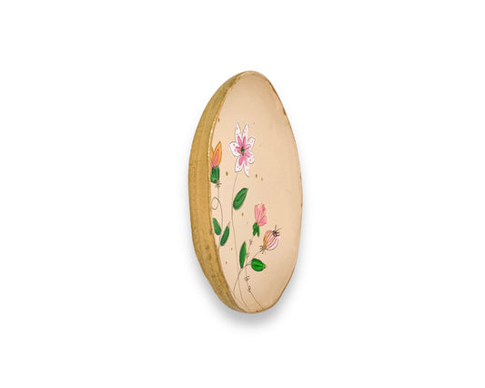 WANDBORD BEIGE FLOWERS