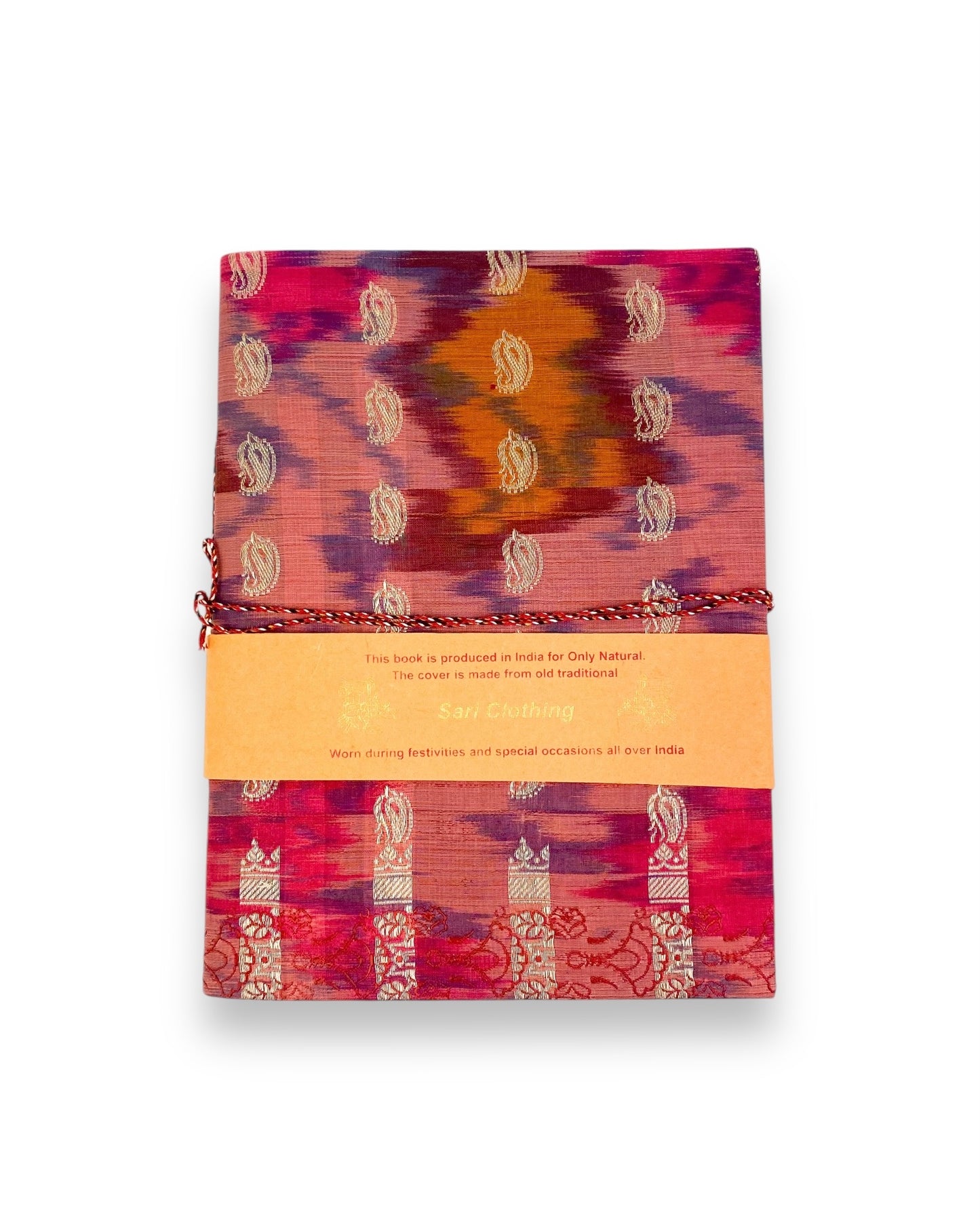 NOTEBOOK LARGE VINTAGE SARI PINK