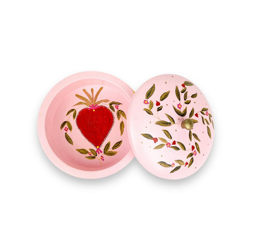 ROND SIERADENDOOSJE PINK HEART