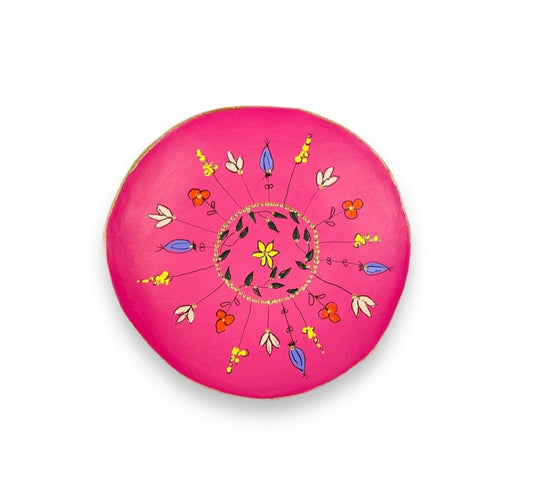 WANDBORD FUCHSIA MANDALA