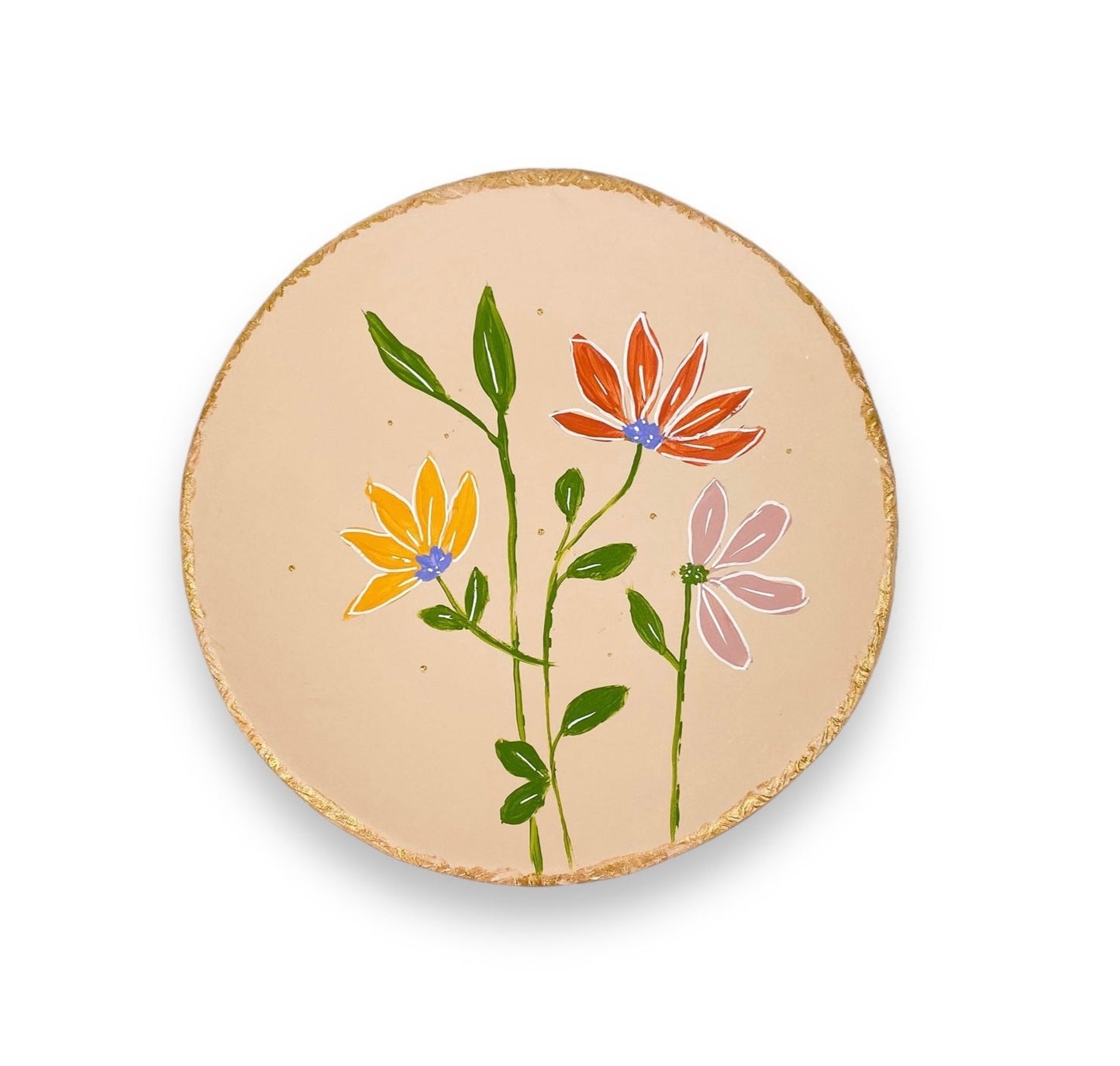 XL WANDBORD BEIGE FLOWERPOWER