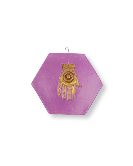 TEGELTJE PURPLE HAMSA