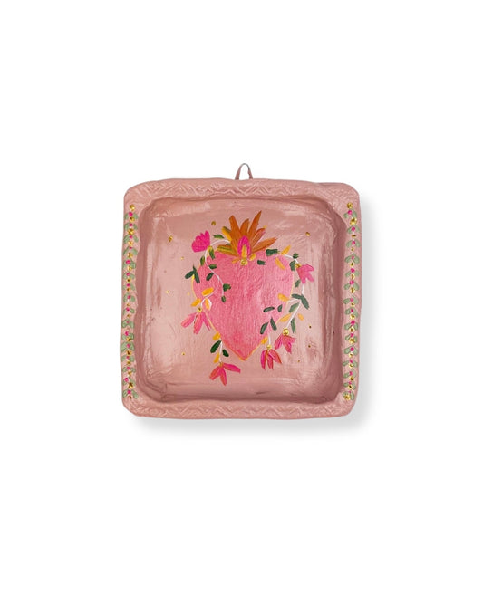 MUURHANGER PINK HEART