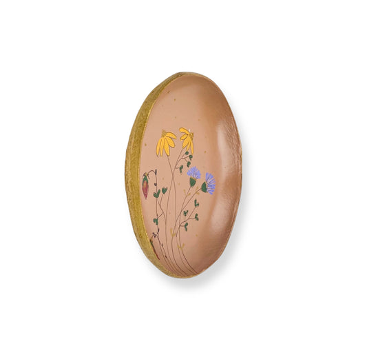 WANDBORD BROWN FLOWERS