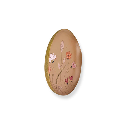 WANDBORD BROWN FLOWERS