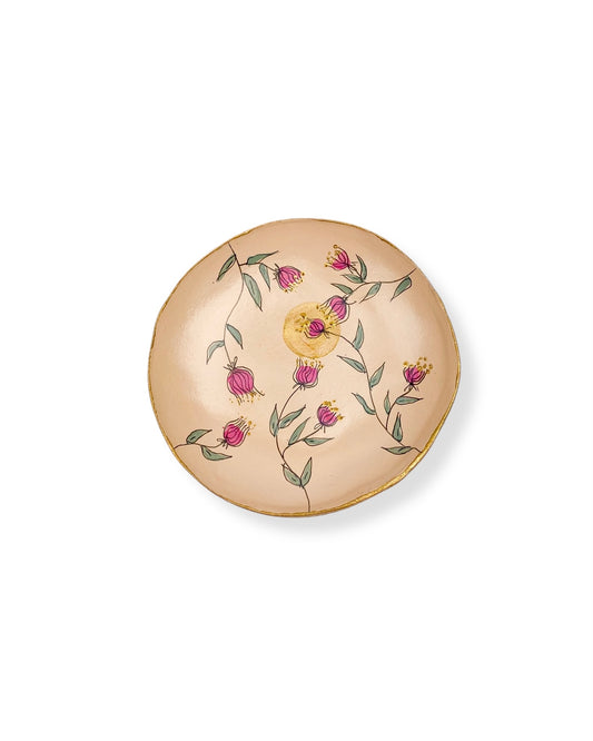 WANDBORD BEIGE FLOWERS