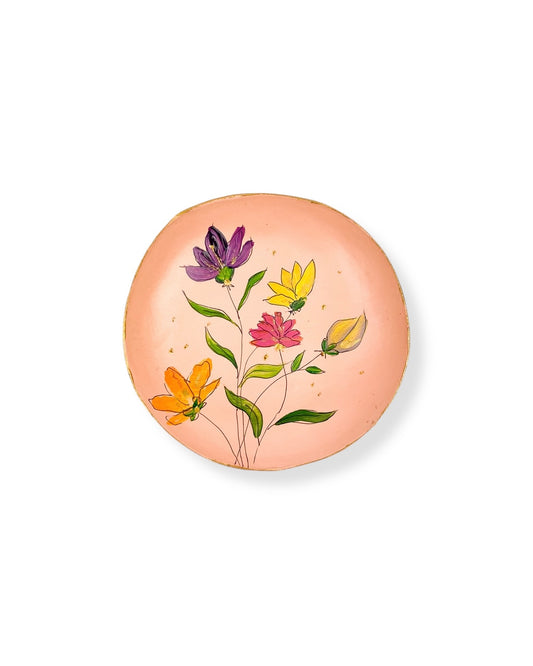 WANDBORD PINK FLOWERS