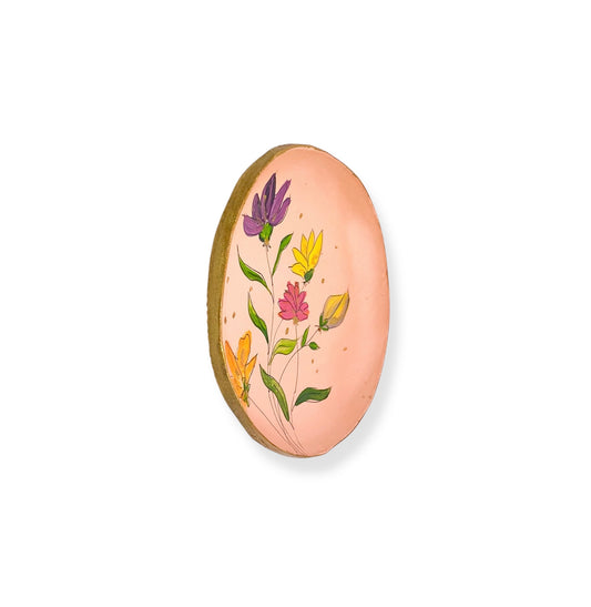 WANDBORD PINK FLOWERS