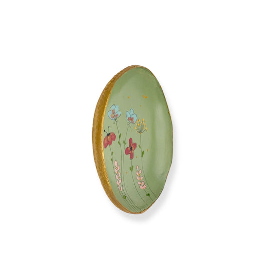 WANDBORD GREEN FLOWERS