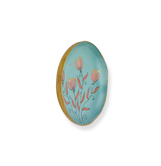 WANDBORD BLUE FLOWERS
