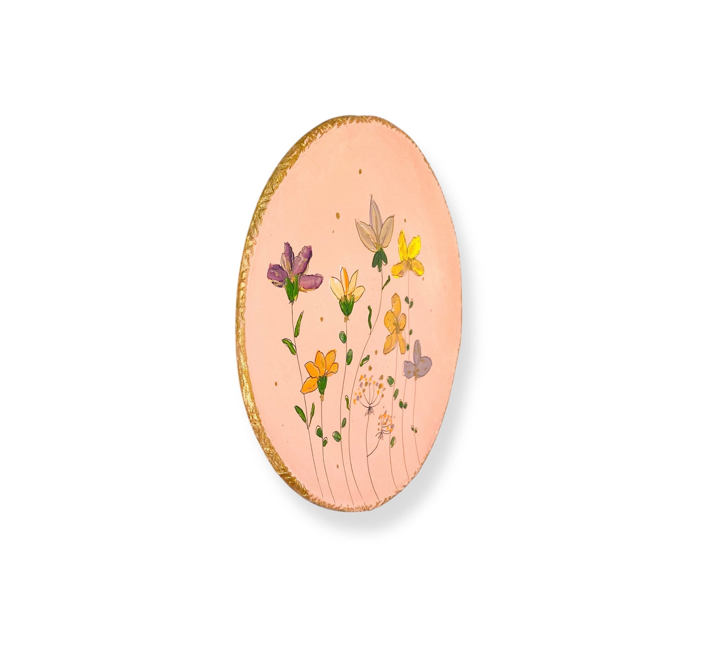 XL WANDBORD PINK FLOWERS