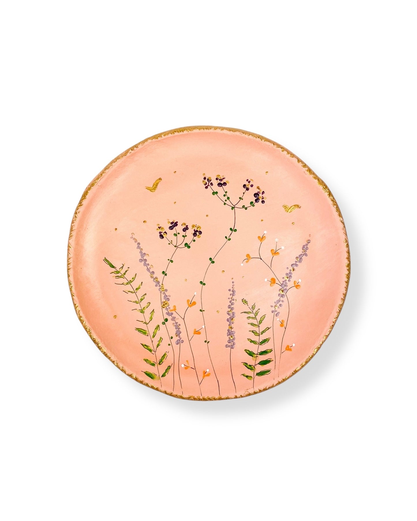 XL WANDBORD PINK FLOWERS