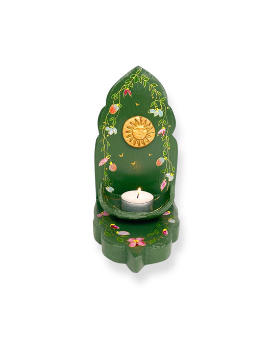 HOUTEN ALTAAR GREEN FLOWERS