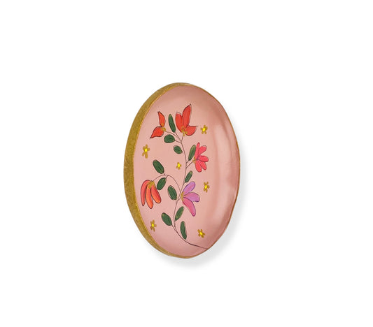 WANDBORD PINK FLOWERS