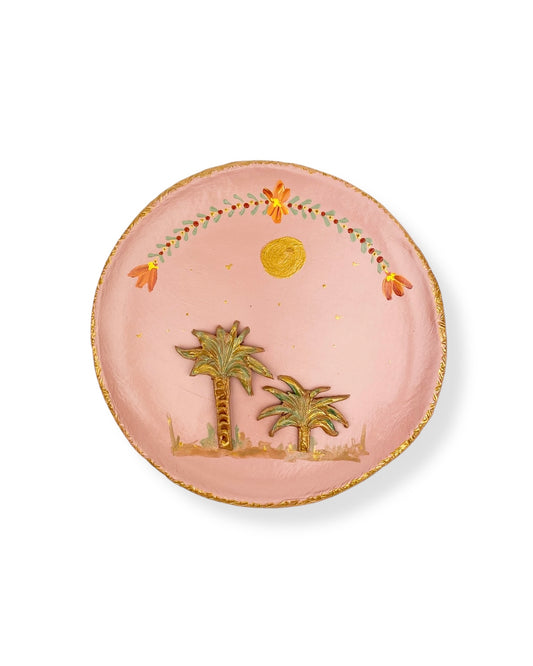 XL WANDBORD PINK PALM