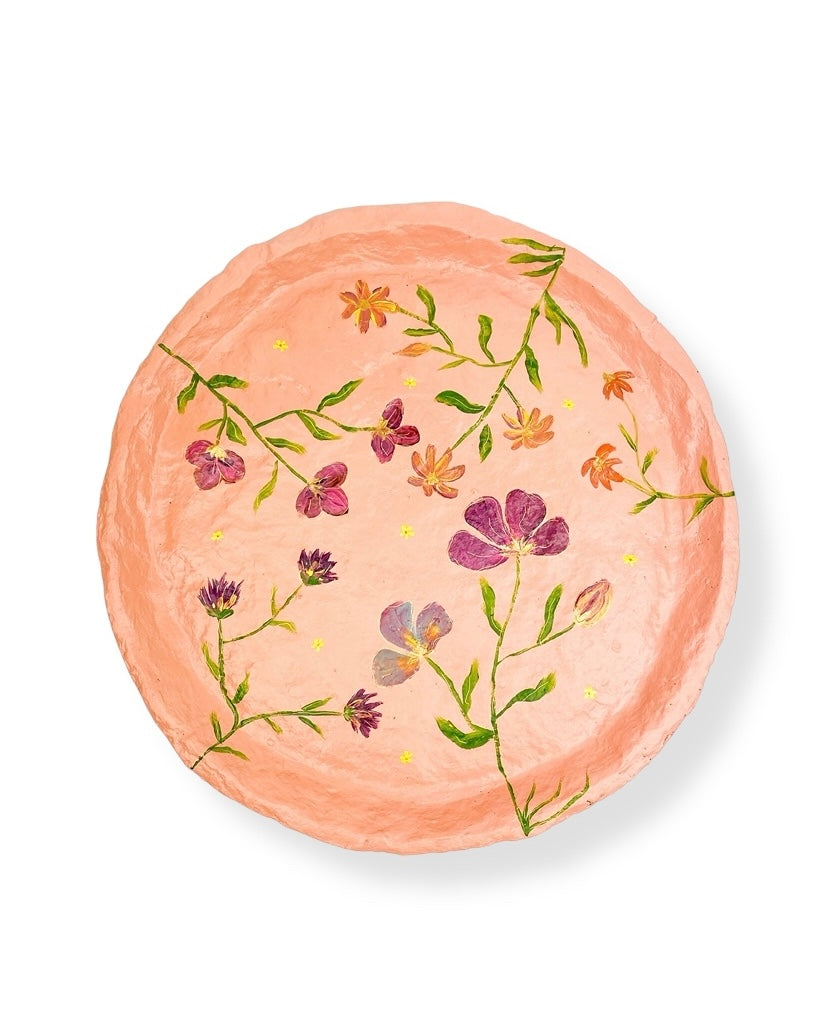 XXL SCHAAL / WANDBORD FLOWERS