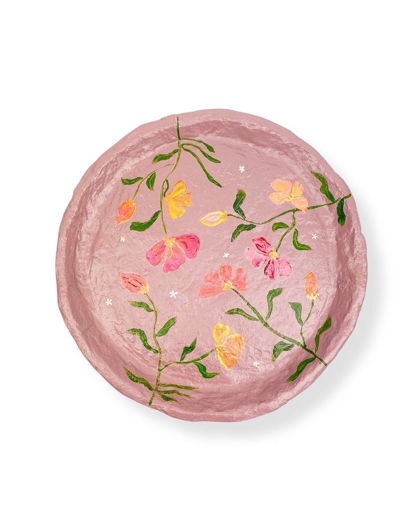 XXL SCHAAL / WANDBORD FLOWERS