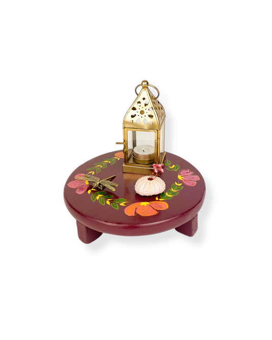 ROND TAFETLJE PURPLE FLOWERS