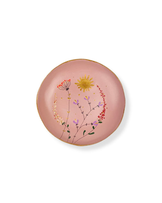 WANDBORD PINK FLOWERS