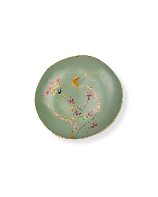 WANDBORD GREEN FLOWERS