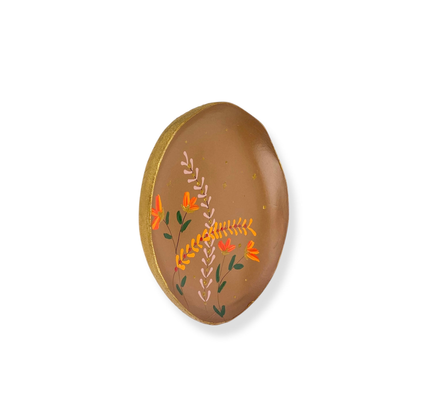 WANDBORD BROWN FLOWERS