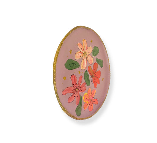 XL WANDBORD LILAC FLOWERS