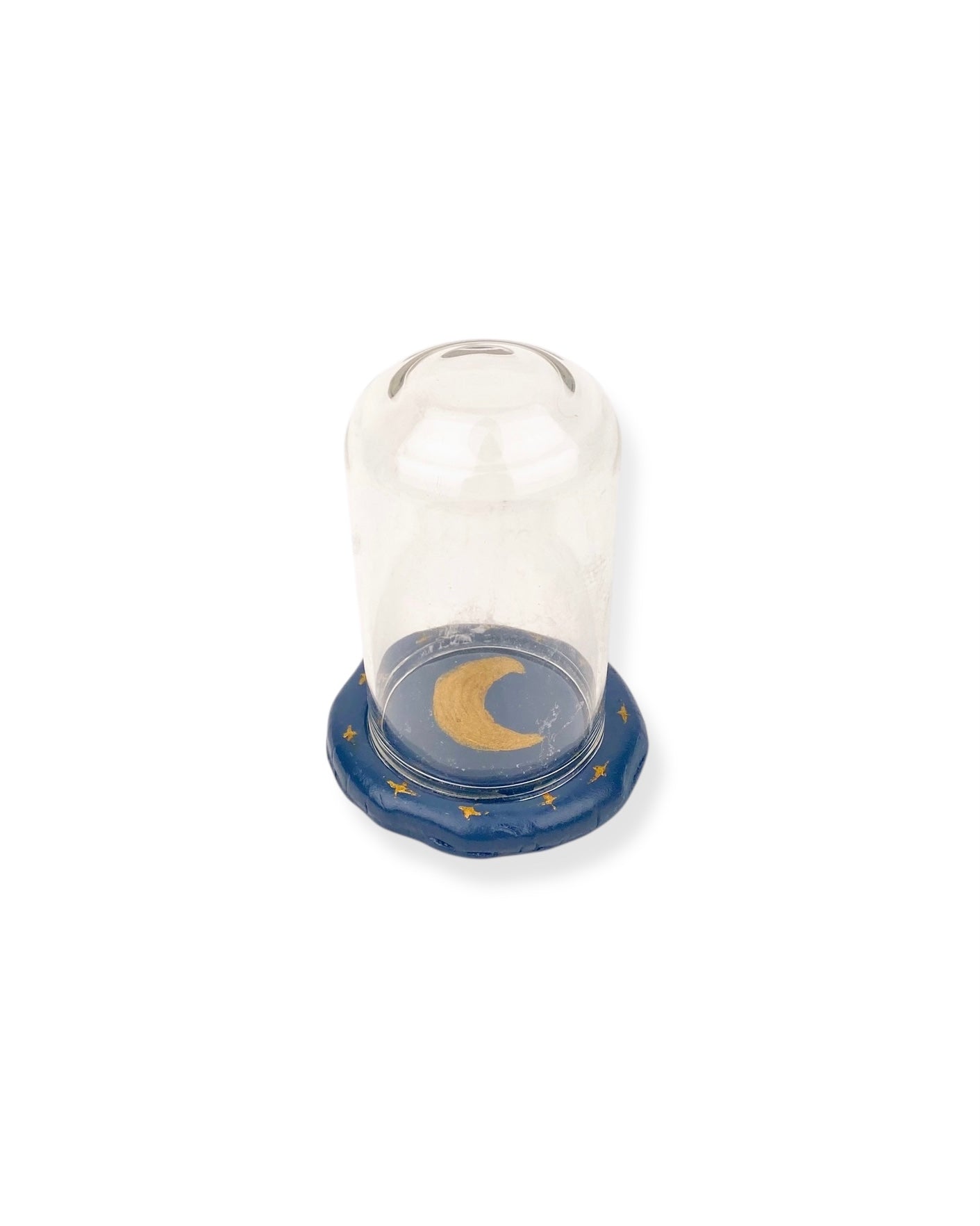 GLAZEN STOLP MINI BLUE MOON