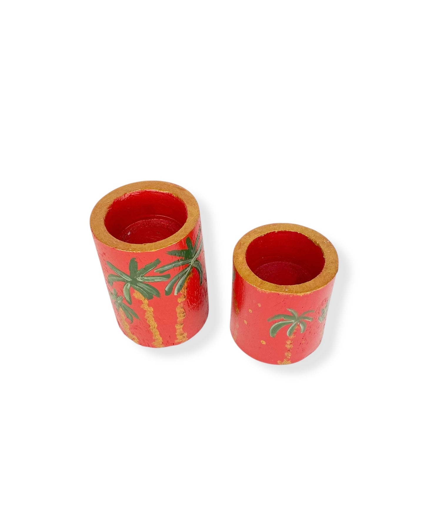 WAXINELICHTHOUDER SET RED