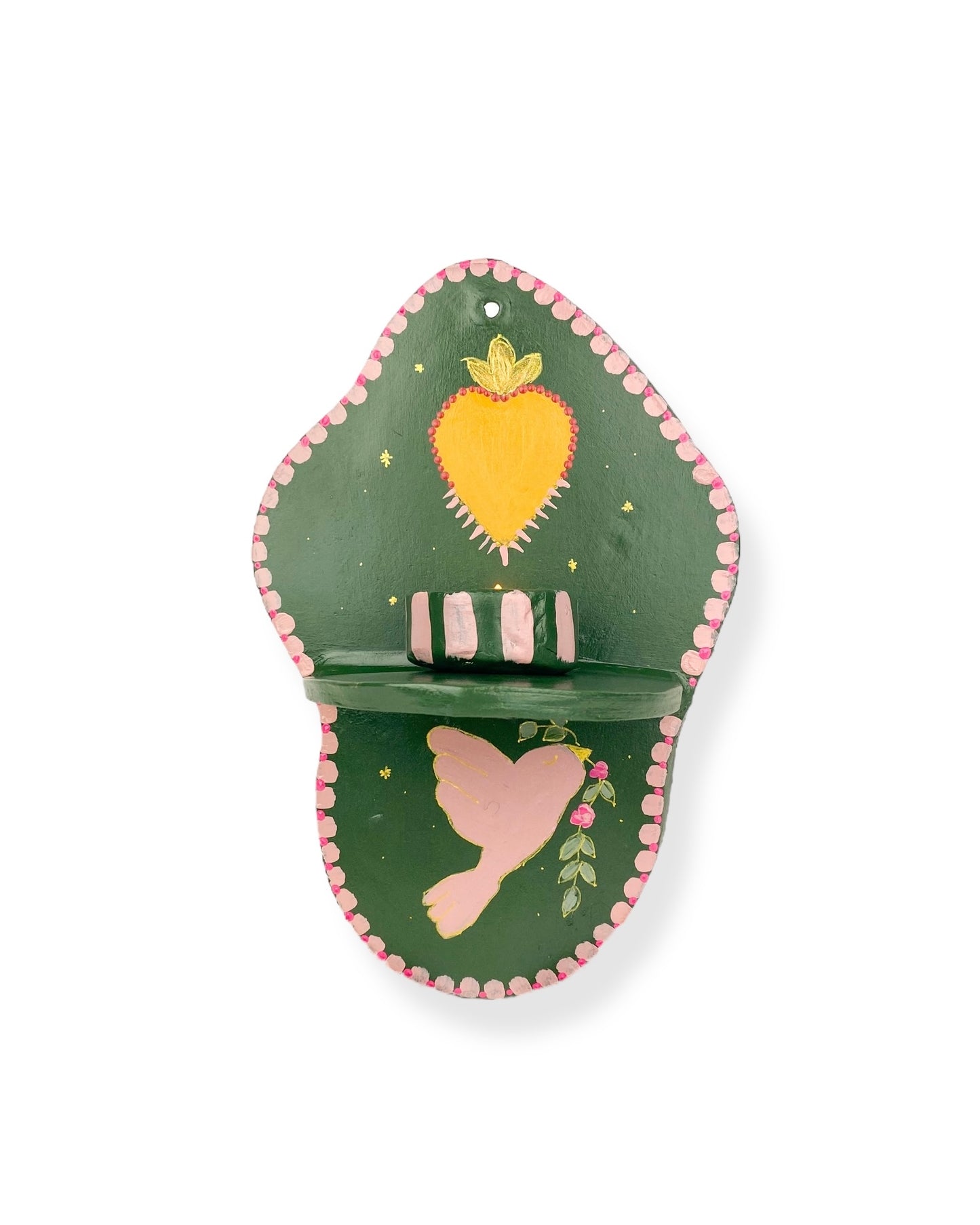 MUURORNAMENT GREEN HEART