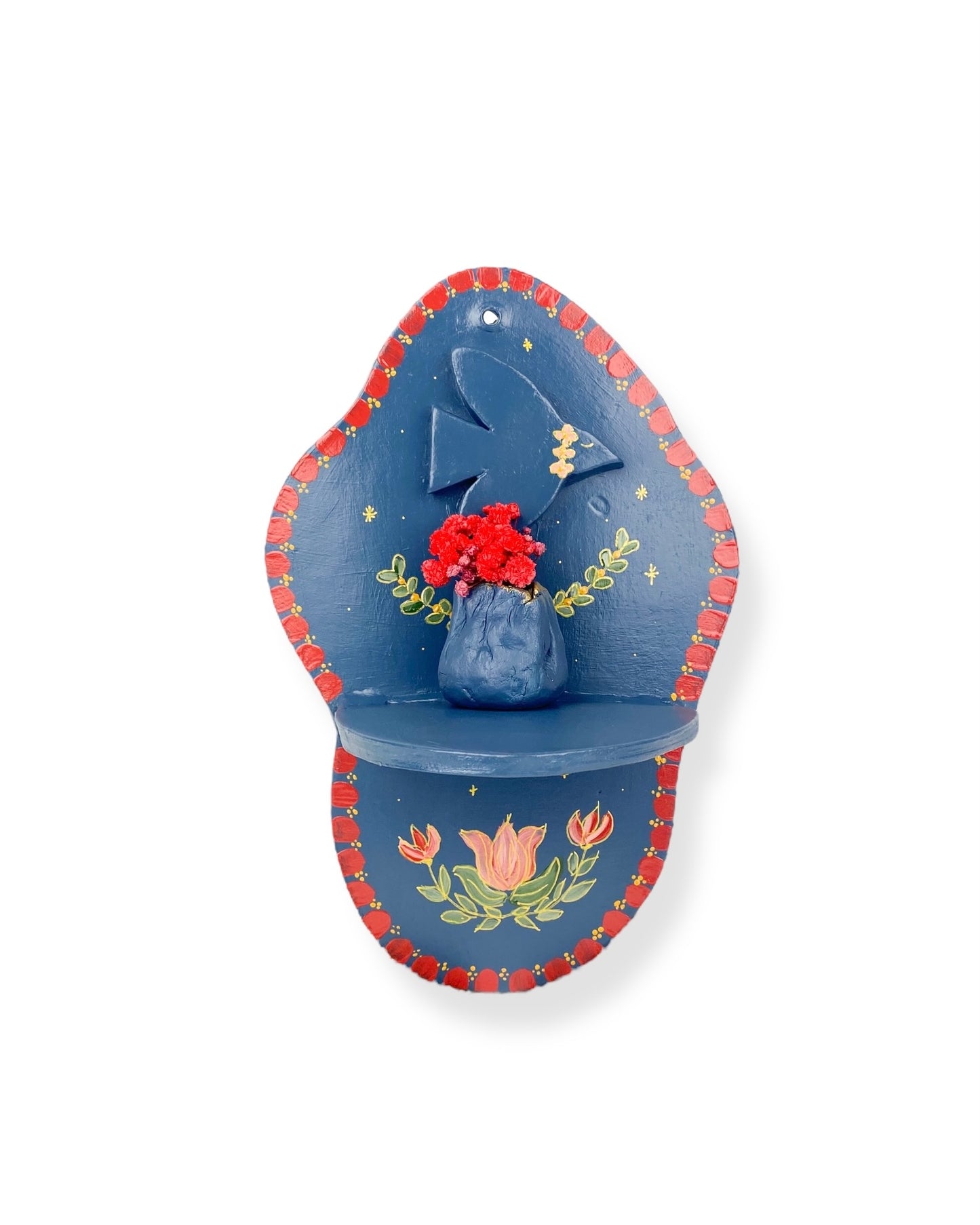 MUURORNAMENT BLUE ZWALUW